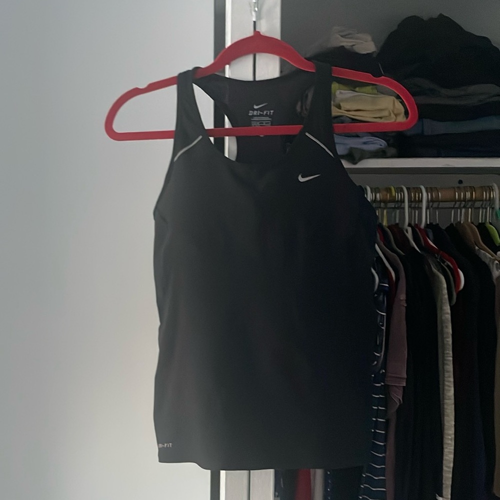 Nike Black Dri-FIT Racerback Tank Top